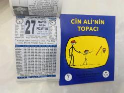 27 Mayıs 2024 hediyelik orijinal Türkiye takvim yaprağı (Cin Ali kitabı hediyeli:)