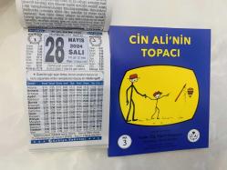 28 Mayıs 2024 hediyelik orijinal Türkiye takvim yaprağı (Cin Ali kitabı hediyeli:)
