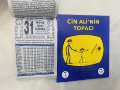 31 Mayıs 2024 hediyelik orijinal Türkiye takvim yaprağı (Cin Ali kitabı hediyeli:)