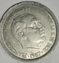 İSPANYA 1957  50 PESETA