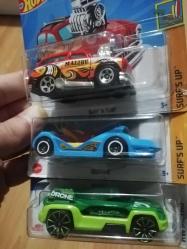 Hot wheels 3 lü set metal model araba koleksiyon dekor hediye nostalji tasarım süs hobi eğlence vintage aksesuar retro 1.64 ölçekli araçlar