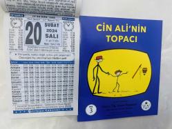 20 Şubat 2024 hediyelik orijinal Türkiye takvim yaprağı (Cin Ali kitabı hediyeli:)