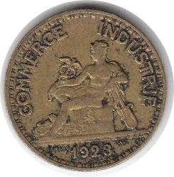 Fransa 50 Centimes 1923 Temiz