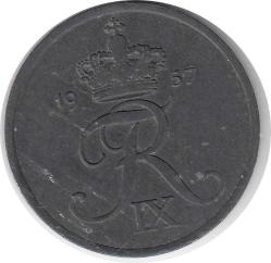 Danimarka 5 Ore 1957 Çok Temiz