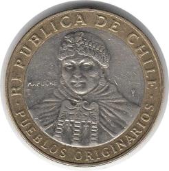 Şili 100 Pesos 2014 Çok Temiz