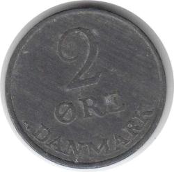 Danimarka 2 Ore 1957 Çok Temiz