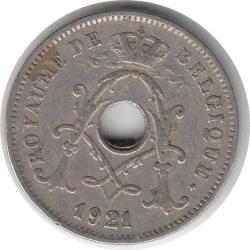 Belçika 10 Centimes 1921 Çok Temiz