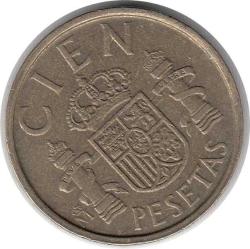 İspanya 100 Peseta 1989 Çilaltı