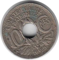 Fransa 10 Centimes 1923 Çok Temiz