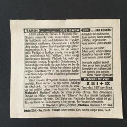 12 MAYIS 1996 -TAKVİM YAPRAĞI-DOĞUM GÜNÜ HEDİYESİ-TÜRKİYE GAZETESİ TAKVİMİ,ANNELER GÜNÜ,DÜNYA HEMŞİRELİK GÜNÜ VE HAFTASI,GÜL BABA,ANA KOŞMASI
