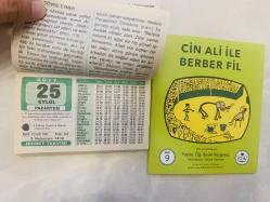 25 Eylül 2017 hediyelik orijinal Hicret takvim yaprağı (Cin Ali kitabı hediyeli:)