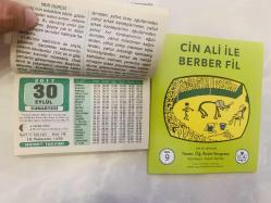 30 Eylül 2017 hediyelik orijinal Hicret takvim yaprağı (Cin Ali kitabı hediyeli:)