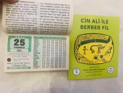 25 Temmuz 2017 hediyelik orijinal Hicret takvim yaprağı (Cin Ali kitabı hediyeli:)