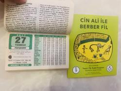 27 Temmuz 2017 hediyelik orijinal Hicret takvim yaprağı (Cin Ali kitabı hediyeli:)