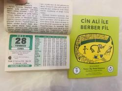 28 Temmuz 2017 hediyelik orijinal Hicret takvim yaprağı (Cin Ali kitabı hediyeli:)