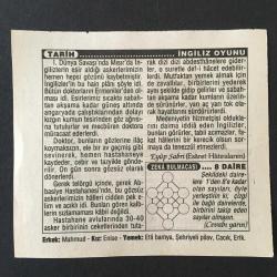 29 HAZİRAN 1996 -TAKVİM YAPRAĞI-DOĞUM GÜNÜ HEDİYESİ-TÜRKİYE GAZETESİ TAKVİMİ,YAPRAK FIRTINASI,ZARO AĞANIN 159 YAŞINDA VEFATI 1934,İNGİLİZ OYUNU,