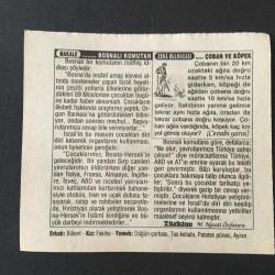 10 AĞUSTOS 1996 -TAKVİM YAPRAĞI-DOĞUM GÜNÜ HEDİYESİ-TÜRKİYE GAZETESİ TAKVİMİ,ÇANAKKALE SAVAŞINDA ANAFARTALAR ZAFERİ,1915,SEVR ANTLAŞMASININ İMZALANMASI 1920,BOSNALI KOMUTAN,ÇOBAN VE KÖPEK