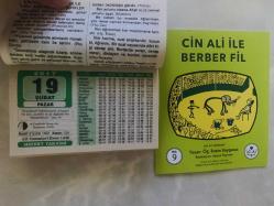 19 Şubat 2017 hediyelik orijinal Hicret takvim yaprağı (Cin Ali kitabı hediyeli:)