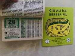 20 Şubat 2017 hediyelik orijinal Hicret takvim yaprağı (Cin Ali kitabı hediyeli:)