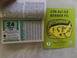 24 Şubat 2017 hediyelik orijinal Hicret takvim yaprağı (Cin Ali kitabı hediyeli:)