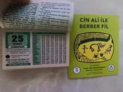 25 Şubat 2017 hediyelik orijinal Hicret takvim yaprağı (Cin Ali kitabı hediyeli:)