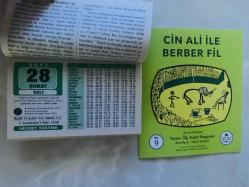 28 Şubat 2017 hediyelik orijinal Hicret takvim yaprağı (Cin Ali kitabı hediyeli:)