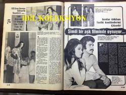 Ses Haftalık Aktüalite Sinema Tiyatro Müzik ve Gençlik Mecmuası Dergisi - 20 Ocak 1973 - Sayı: 4 - TARIK AKAN - NUBAR TERZİYEN, ALİYE RONA, HULUSİ KENTMEN, ATIF KAPTAN, NEDRET GÜVENÇ, ŞÜKRİYE ATAV, NECDET TOSUN, EROL TAŞ, HAYATİ HAMZAOĞLU, ZEKİ ALPAN, MÜRÜVVET SİM, FAİK COŞKUN, CÜNEYT ARKIN HALE SOYGAZİ MAHKUM FİLMİ - CAROL BURNETT - THERESE ELMAN - HÜRREM ERMAN, MURAT KÖSEOĞLU, TÜRKER İNANOĞLU, ÜMİT UTKU, ÖZDEMİR BİRSEL, BERÇ KÜPÇÜYAN, SAMİ ŞEKEROĞLU, FATMA GİRİK, EROL GEBEŞOĞLU, MİNE BAYKARA, KUTLU ERTUNA, SERDAR GÖKHAN, MERAL ZEREN, EDİZ HUN, EMEL SAYIN, ORHAN GENCEBAY, BARIŞ MANÇO, SELDA BAĞCAN, ZEYNEP AKSU, AJDA PEKKAN, AZİZE BERGİN, OMO 1970'LER REKLAMI - SEVDA FERDAĞ, SEVDA FERDAĞ - CEM KARACA - NEJAT UYGUR, MOĞOLLAR - MÜŞFİK KENTER - FAHRETTİN ASLAN, TAYYAR ÇEHRE, HOWARD HUGHES, SUZAN AVCI - FATMA GİRİK, EKMEKÇİ KADIN FİLM REKLAMI - VEDAT ÇETİNKAYA - TOFAŞ OTOMOBİL 1970'LER REKLAMI