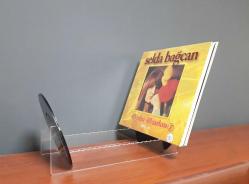 Modern Tasarım Lüks Plaklık, Plak Stand, Plak Rafı, 33'lük ve 45'lik Plaklar İçin Uyumlu