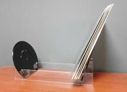 Modern Tasarım Lüks Plaklık, Plak Stand, Plak Rafı, 33'lük ve 45'lik Plaklar İçin Uyumlu