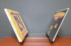 Modern Tasarım Lüks Plaklık, Plak Stand, Plak Rafı, 33'lük ve 45'lik Plaklar İçin Uyumlu