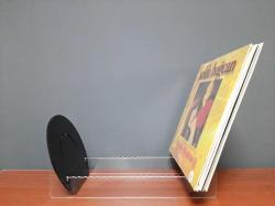 Modern Tasarım Lüks Plaklık, Plak Stand, Plak Rafı, 33'lük ve 45'lik Plaklar İçin Uyumlu