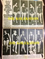 Ses Haftalık Aktüalite Sinema Tiyatro Müzik ve Gençlik Mecmuası Dergisi - 26 EKİM 1968 - Sayı: 44 - METE DURUMAN, SELÇUK ALAGÖZ, RANA ALAGÖZ, NURHAN ÖZONAT, TAYLAN KÖK, 1968 TÜRKİYE GÜZELLİK YARIŞMASI, FERİHA TEVFİK, MÜBECCEL NAMIK, NAŞİDE SAFFET, KERİMAN HALİS, NAZİRE HANIM, GÜLER ARIMAN, GÜNSELİ BAŞAR, AYTEN AKYOL, GELENGÜL TAYFUROĞLU, SİBEL GÖKSEL, İNCİ ASENA, NEŞE YAZICIGİL, ROGER VADİM, JANE FONDA, VİTA YAĞ REKLAMI 1960'LAR, SADRİ ALIŞIK - BLENDAX ŞAMPUAN 1960'LAR GELDİ - ORHAN BORAN - ZEKİ MÜREN, MICHEL PICCOLI - SEZEN CUMHUR ÖNAL, FECRİ EBCİOĞLU, AYKUT SPOREL, ÜLKÜ AKER - EKREM GÖKKAYA - ÖMERCİK - GERALDINE CHAPLIN LUX SABUN REKLAMI - TAMA YAĞI REKLAMI - UFA YAĞ REKLAMI - 32 SAYFA