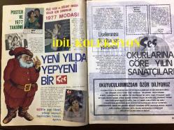 Ses Haftalık Aktüalite Sinema Tiyatro Müzik ve Gençlik Mecmuası Dergisi - 25 ARALIK 1976 - Sayı: 52 - NÜKHET DURU - PERRAN KUTMAN - MERAL ORHONSOY - CÜNEYT ARKIN, TÜRKAN ŞORAY - HAKAN BALAMİR - MAHMUT CEVHER - GÜNEY DORMEKS REKLAMI - MÜJDE AR - AHMET SEZERAL - SEAN CONNERY - AHMET ÖZHAN, ZEKİ MÜREN, BÜLENT ERSOY, EMEL SAYIN - BAŞAK DOĞRU - NAHİDE ŞERBET - ERIC CLAPTON - CÜNEYT ARKIN & BETÜL ARKIN NEVRESİM LALE REKLAMI - CEM KARACA - ATİLLA ATASOY - ÖMÜR GÖKSEL - SEYYAL TANER - ŞENAY - İSKENDER DOĞAN - BORA AYANOĞLU - NECLA NAZIR - FATMA GİRİK - NİL BURAK - TURSİL 1970'LER REKLAMI - NECCHI DİKİŞ MAKİNESİ REKLAMI - 32 SAYFA
