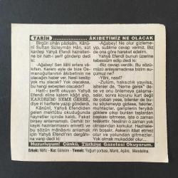 30 KASIM 1996 -TAKVİM YAPRAĞI-DOĞUM GÜNÜ HEDİYESİ-TÜRKİYE GAZETESİ TAKVİMİ,ŞİDDETLİ SOĞUKLAR VE YAĞIŞLAR,TÜRBE VE TEKKELRİN KAPATILMASI 1925,AKIBETİMİZ NE OLACAK