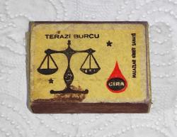 17559-ÇIRA KİBRİT*TERAZİ BURCU*KISMEN DOLU*KENDİ ORJİNAL KİBRİTLERİDİR**