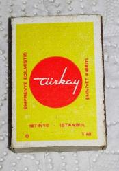 17617-TÜRKAY KİBRİT-KİLİM DESENİ**KISMEN DOLU*KENDİ ORJİNAL KİBRİTLERİDİR**