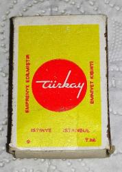 17623-TÜRKAY KİBRİT-KİLİM DESENİ*KISMEN DOLU*KENDİ ORJİNAL KİBRİTLERİDİR**