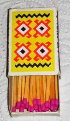 17625-TÜRKAY KİBRİT-KİLİM DESENİ*KISMEN DOLU*KENDİ ORJİNAL KİBRİTLERİDİR**