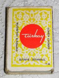 17625-TÜRKAY KİBRİT-KİLİM DESENİ*KISMEN DOLU*KENDİ ORJİNAL KİBRİTLERİDİR**