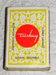 17628-TÜRKAY KİBRİT-KİLİM DESENİ*KISMEN DOLU*KENDİ ORJİNAL KİBRİTLERİDİR**