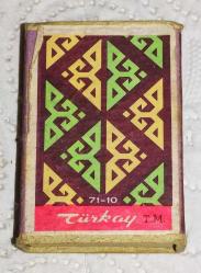 17630-TÜRKAY KİBRİT-KİLİM DESENİ*KISMEN DOLU*KENDİ ORJİNAL KİBRİTLERİDİR**