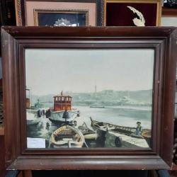 Osman Kehri İmzalı Haliç Tablosu