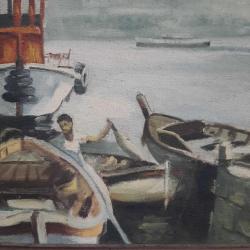 Osman Kehri İmzalı Haliç Tablosu