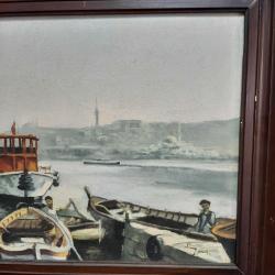 Osman Kehri İmzalı Haliç Tablosu