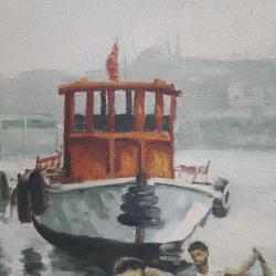 Osman Kehri İmzalı Haliç Tablosu