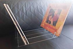 Modern Tasarım Lüks Plaklık, Plak Stand, Plak Rafı, 33'lük ve 45'lik Plaklar İçin Uyumlu - Şeffaf