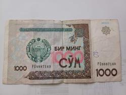 ÖZBEKİSTAN 1000 CYM 2001