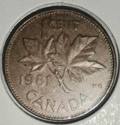 KANADA 1981  1 CENT    LEUCHTTURM KAPAMASINDA