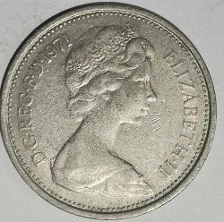 İNGİLTERE 1971   5 NEW PENCE