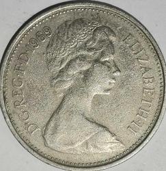 İNGİLTERE 1969   5 NEW PENCE